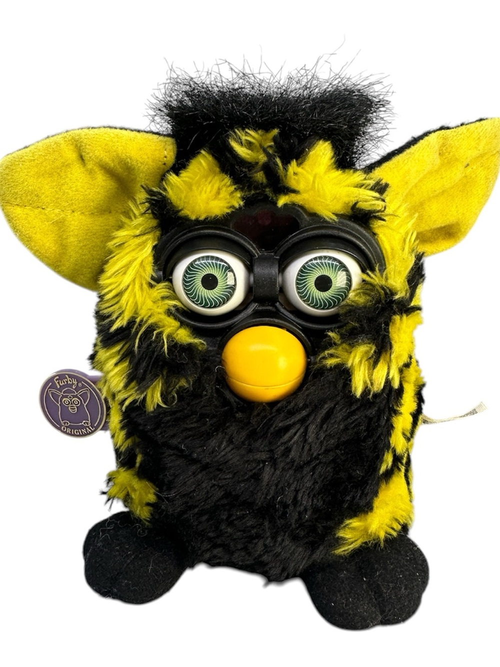 VTG. 1999 FURBY BUMBLE BEE Yellow Black With Tag Tiger -Tested Works